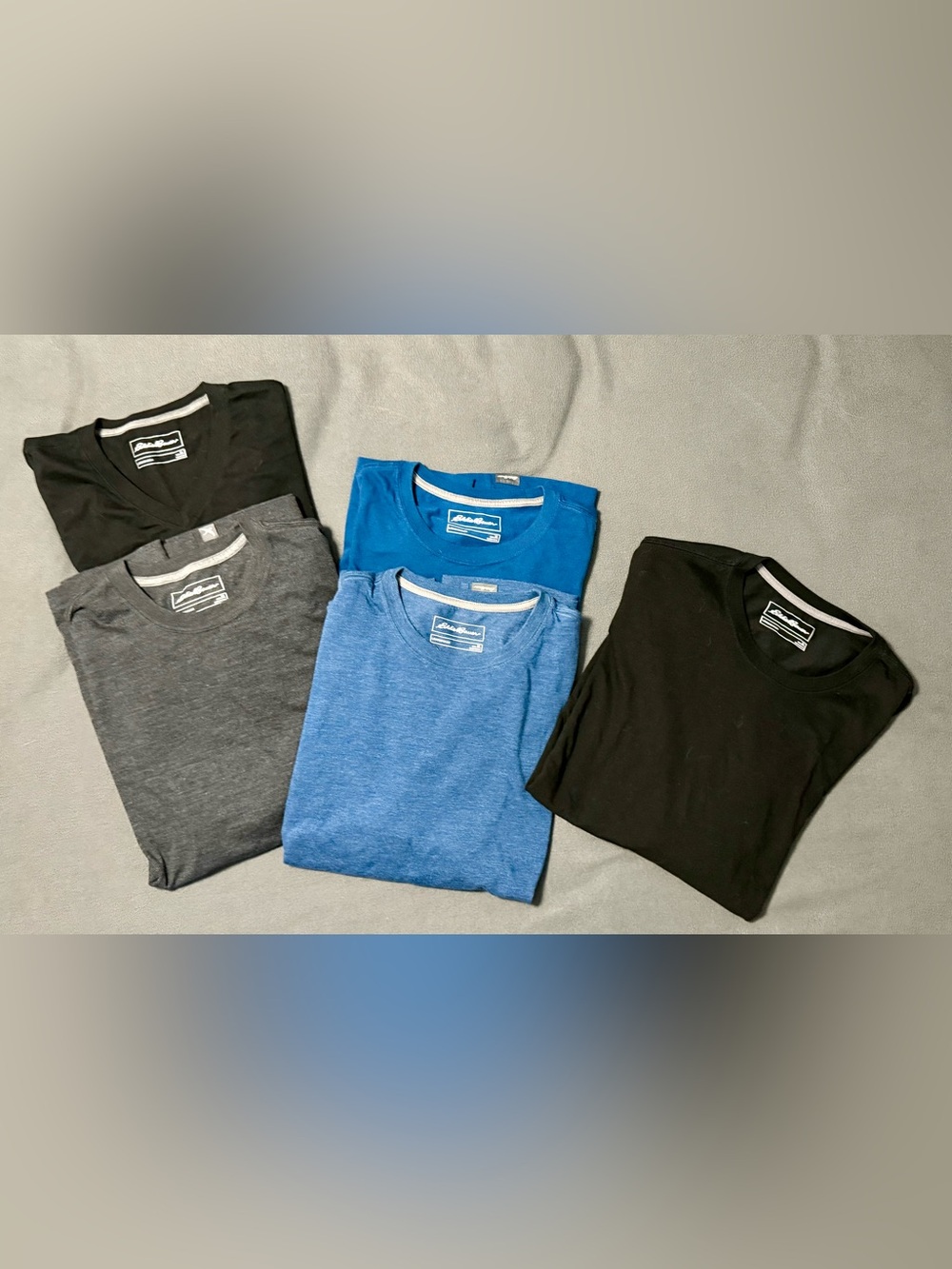 Eddie Bauer Men’s Blue & Black Tees